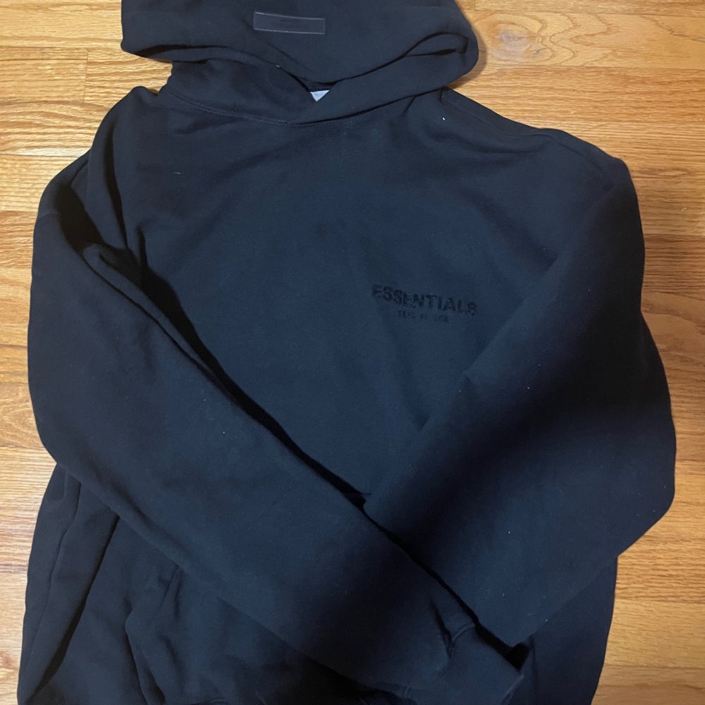Essentials Fear of God Black Hoodie